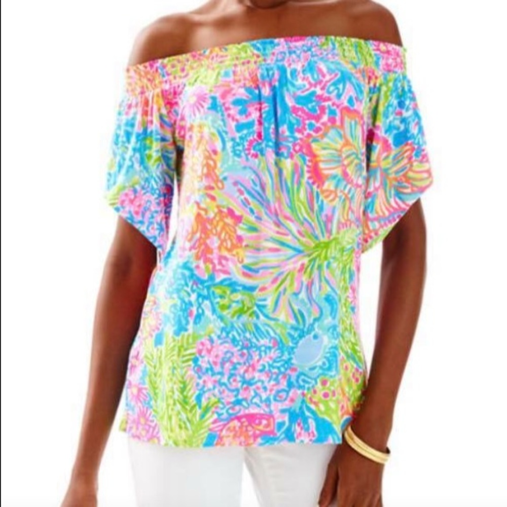 Lilly Pulitzer NWT Almeria Top S